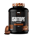 REDCON1 Isotope 100% Whey Isolate, Peanut Butter Chocolate - Keto Friendly Whey Protein Powder - Low Carb + Zero Sugar Whey Protein Isolate - Keto Protein Powder (71 Servings)