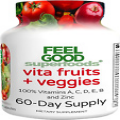 Vita Fruits & Veggies Dietary Supplement Capsules Fruit and Vegetable 60 Count