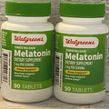 2 x  Walgreens Timed Release Melatonin Sleep Support 5mg  - 180 Tablets Total