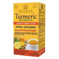 Hyleys Turmeric Tea Green Tea With Ginger And Lemon Flavor 25 Tea Bags 100% Nat