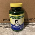 Spring Valley Vitamin D3 Dietary Supplement Softgels 1000 IU 25 Mcg 450 Ct 09/24