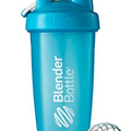 BlenderBottle Disc White Classic Shaker Bottle (Discontinued Model), 28-Ounce Loop Top, Aqua/Aqua