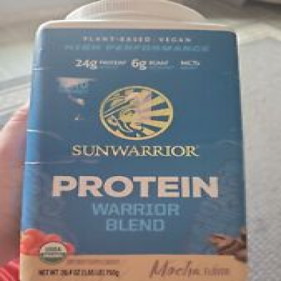Sunwarrior Warrior Blend, Plant Based, Raw Vegan Protein Powder with Peas, Mocha