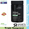 Sports Research, Vegan CLA 1250, 1,250 mg, 90 Veggie Softgels Exp. 09/2025