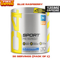 Cellucor C4 Sport Pre Workout Energy Powder, Keto, Blue Raspberry, 30 Servings