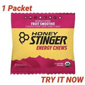 Honey Stinger Organic Fruit Smoothie Energy Chews Exercise Pre Workout, 1 Packet