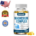 Magnesium Complex Capsules Natural Anti Anxiety & Stress Relief Supplement 500mg