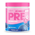 Obvi Pre Workout for Women, Preworkout, Designed for Energy, Stamina and Focus, No Crash or Jitters, Made with Beta Alanine and L-Citrulline Malate 2:1 (20 Servings) (Blueberry Acai)