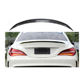 Glossy Car Rear Trunk Spoiler Wing Lip Compatible for Mercedes Benz CLA Class C117 CLA200 CLA260 CLA45 AMG 2013-2019 Tail Tailgate Lip (Color : Full Black)