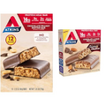 Atkins Chocolate Peanut Butter Protein Meal Bar, High Fiber & Chocolate Almond Butter Protein Meal Bar, Keto Friendly, 5 Count