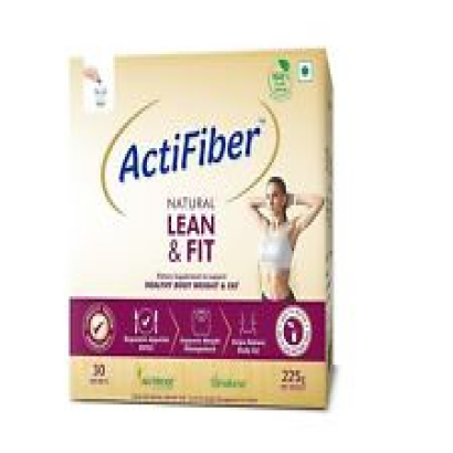 ActiFiber Natural Lean & Fit Pack of 30 Sachets Reducing Body Fat 225g Free Ship