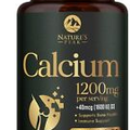 Calcium 1200mg with Vitamin D3 Supplement for Strong Bones & Muscle Support