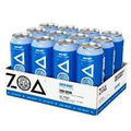 ZOA Zero Sugar Healthy Positive Energy Drink, Super Berry, 16oz (12 Pack)