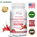 Cayenne Pepper Capsules 450mg - 100,000HU, Weight Loss and Digestion Support