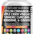 Ceylon Cinnamon 3000mg Turmeric 3000mg Apple Cider Vinegar 3000mg Ginseng 200...