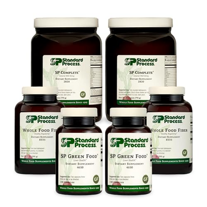 Standard Process Purification Kit with SP Complete and Whole Food Fiber - Weight Management and Detox and Liver Support with Milk Thistle, Whey Protein, Fiber, Choline, and Calcium
