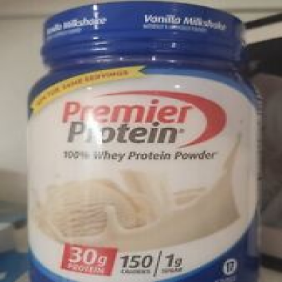 Premier Protein 100% Whey Protein Powder Vanilla Milkshake 30g Protein 23.3oz