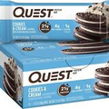Quest Nutrition Cookies & Cream Protein Bars (12 Individual Bars) NEW