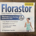 Florastor Daily Probiotic Supplement  20 Vegetarian Capsules Exp 9/2025