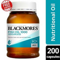 Blackmores Fish Oil 1000 Odourless 200 Capsules for Eye and Brain Health