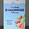 Solaray D-Mannose CranActin Urinary Tract Health 120 VegCaps  Dmannose D Mannose