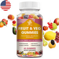 USA 60PCS Fruit Gummies Vitamins & Minerals VEGGIES & FRUIT Dietary Supplements