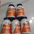 X5) NOW Foods Vitamin C-1000 Sustained Release, 500 Tablets