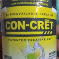 CON-CRET Patented Creatine HCl Powder Lemon-Lime Stimulant-64 Serving Exp 2025