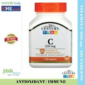 21st Century, Vitamin C, 250 mg, Immune, Antioxidant, 110 Tablets Exp.02/25