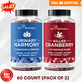 Urinary Tract Supplement Duo, Urinary Harmony + Killer Cranberry, 2 Pack X 60 ct