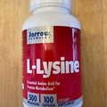 Jarrow Formulas L-Lysine 500 mg 100 Capsules Amino Acid Protein Metabolism