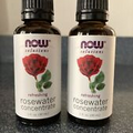 NOW Foods Rosewater Concentrate, 2 (two) 1 fl. oz. Bottles