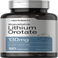 Lithium Orotate 130mg, 180 Capsules 5mg Bioavailable Elemental Lithium, Horbaach