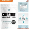 Unflavored Creatine Monohydrate Powder - 300g, 60 Servings, 5000mg Per Serving