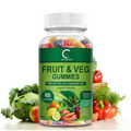 60 Veggie Fruit Gummies Vitamins & Minerals VEGGIES & FRUIT Dietary Supplements