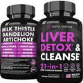 Liver Cleanse Detox Repair Support Herbal Liver Support Supplement Milk Thistle
