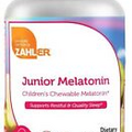 Zahler Junior Melatonin provides 1 mg of sleep-enhancing Melatonin for children.