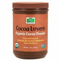 NOW Foods COCOA LOVERS Organic Instant Low Fat Cocoa Powder, 12 oz