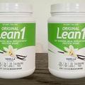 Lean1 Vanilla - Fat Burning Meal Replacement Protein Shake, 15 serving tub, 2-PACK