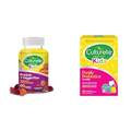 Culturelle Daily Probiotic for Kids + Veggie Fiber Gummies (Ages 3+) - 60 Count & Kids Chewable Daily Probiotic for Kids, Ages 3+, 30 Count