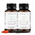 JSHealth Vitamins Digestion Support Bundle - Includes Detox + Debloat Liver Health Formula & Skin + Digestion Supplements