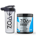 ZOA+ Pre-Workout Powder & Shaker Bottle Bundle, Wild Berry