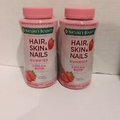 2X Nature’s Bounty Optimal Solutions Hair, Skin & Nails, 120 Strawberry  Gummies