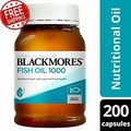 Blackmores Fish Oil  Omega-3 1000 200 Capsules for Eye and Brain Health