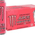 (15 Pack) Monster Pipeline Fruit Punch Sports Drink, Energy + Juice, 16 Fl Oz