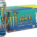 (15 Pack) Monster Aussie Style Lemonade Sports Drink, Energy + Juice, 16 Fl Oz