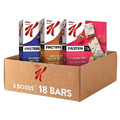 Kellogg's Special K Protein Meal Bars, Meal Replacement, Bulk Protein Snacks, Variety Pack (3 Boxes, 18 Bars)