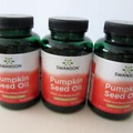 3 pcs Swanson Pumpkin Seed Oil 1000 mg 300 Softgels Heart Brain Prostate Health