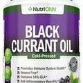 Black Currant Oil - 1000 Mg - 180 Softgels - Cold-Pressed - Hexane Free