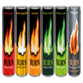 BURN ENERGY DRINK - 250ML CAN - NEW  FROM POLAND - MUST TRY - APPLE KIWI MANGO